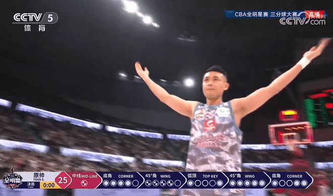 超远命中！原帅25分第三次加冕三分王 周鹏第二