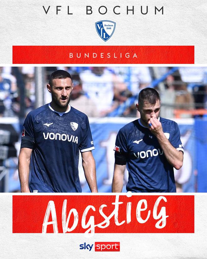 雙雙降級！波鴻&基爾本輪德甲告負，提前一輪降入德乙