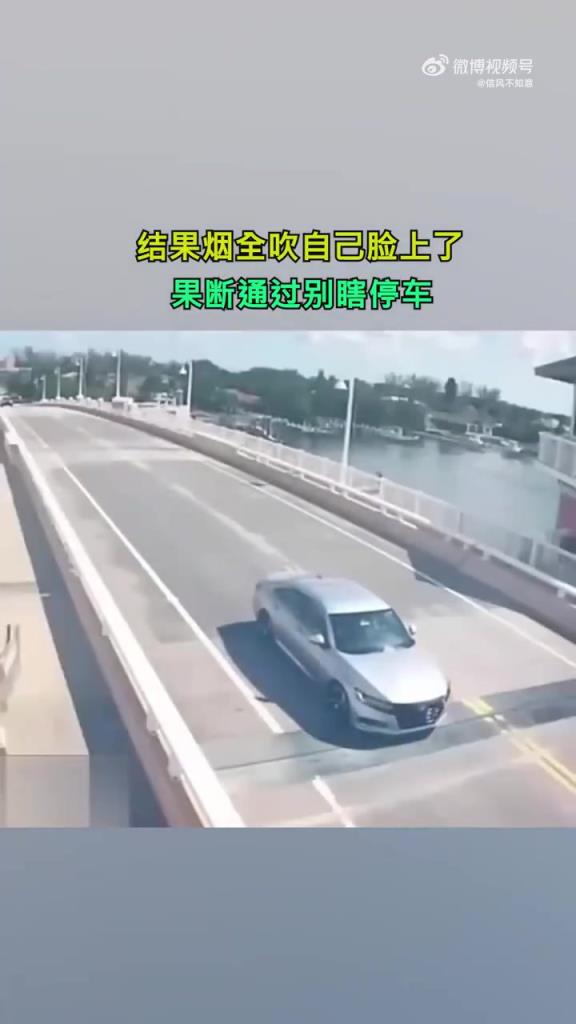 下次遇到这种桥 果断通过 别瞎停车