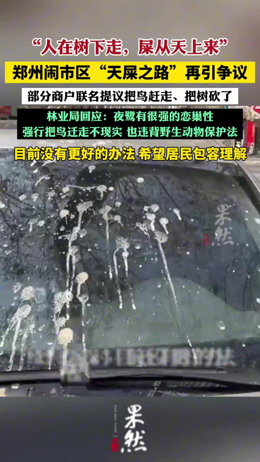 林业局回应郑州天屎之路争议