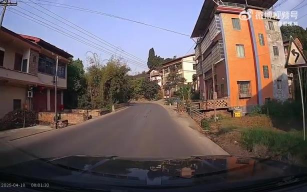 孩子横过马路险被撞飞，家长一旁监护引质疑