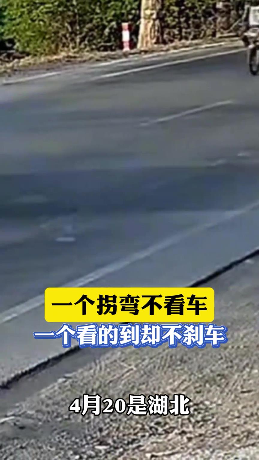 一個拐彎不看車，一個看的到卻不剎車