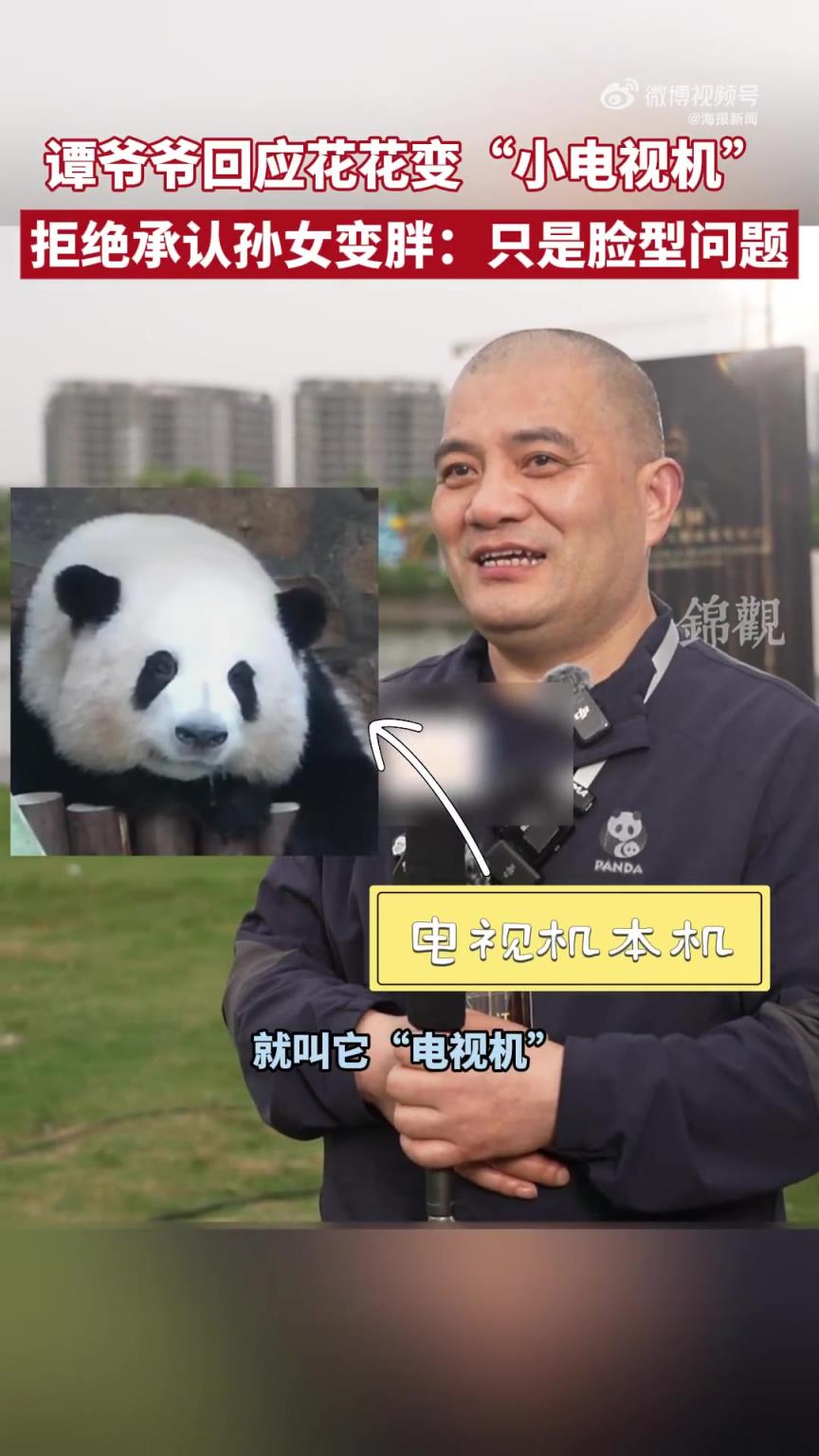譚爺爺回應(yīng)花花臉型變電視機
