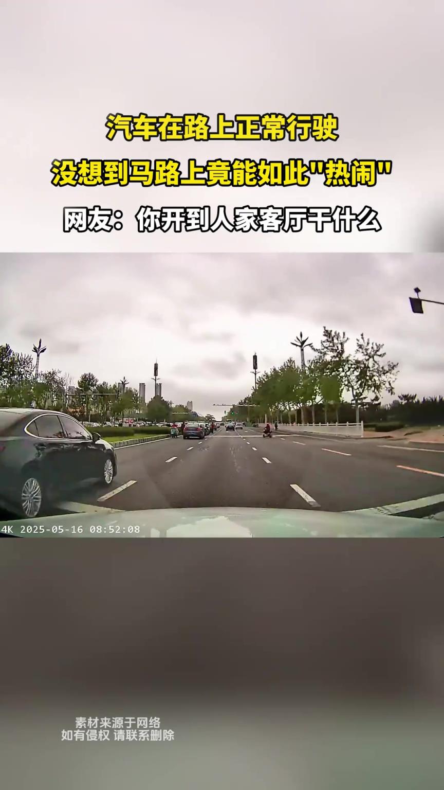 你怎么能這樣開車呢？都開到人家客廳了！