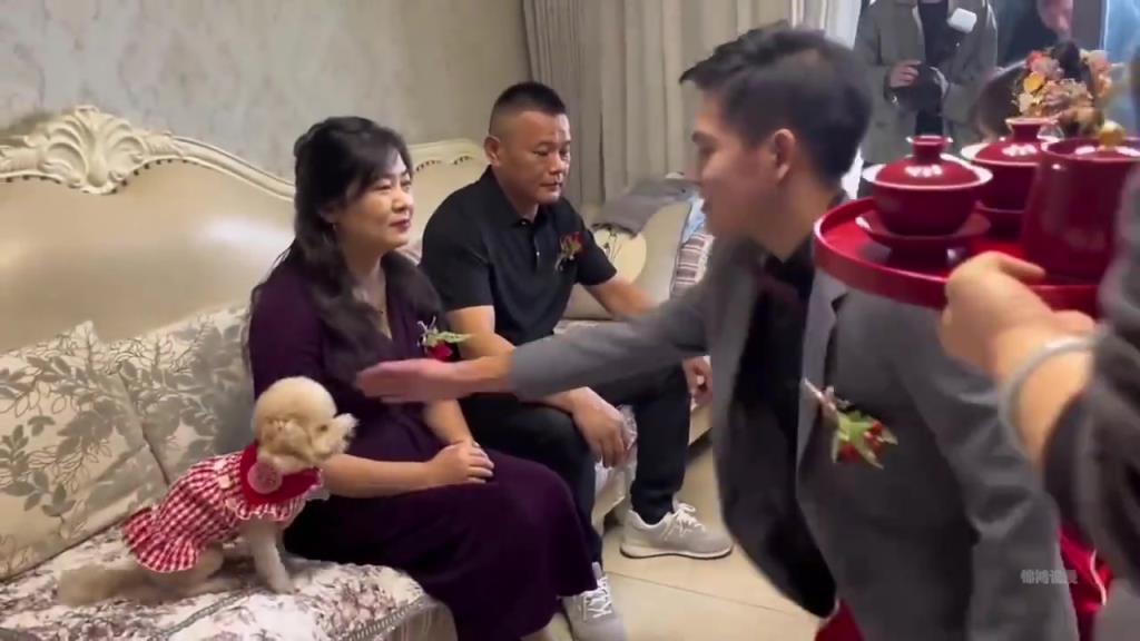 你把狗子抱下來不就好了，非當(dāng)著岳父岳母的面打它??！