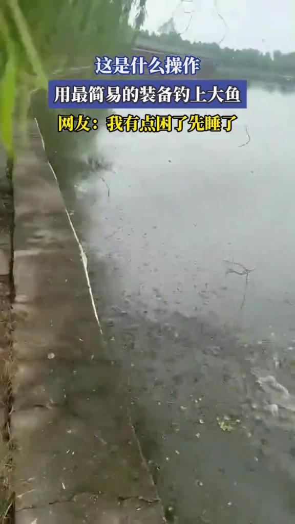 这是什么操作,用最简易的装备钓上大鱼!!!