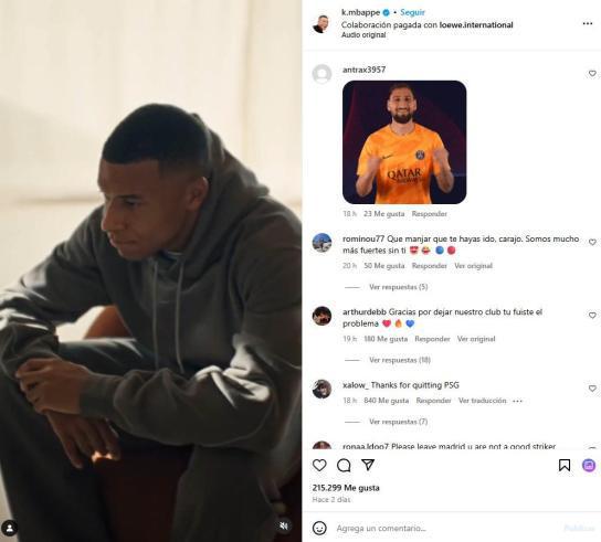 巴黎球迷嘲諷姆巴佩：球隊的問題就是因為你，謝謝你離隊