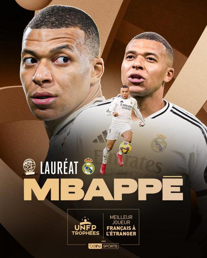 皇馬首秀賽季打進39球！姆巴佩當選UNFP最佳海外法國球員