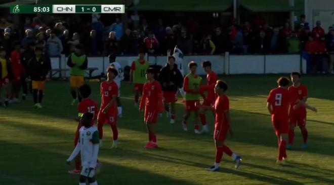 蒙太古杯-U16国足1-0喀麦隆取首胜+两轮不败 萧晨熙任意球贴地斩