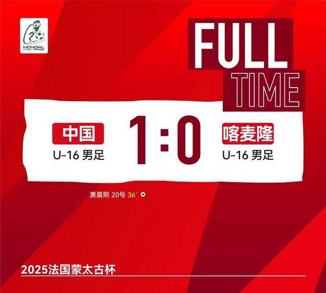 1：0，中国队获13年来首胜，逼平法国胜喀麦隆昂首出线，董路乐了