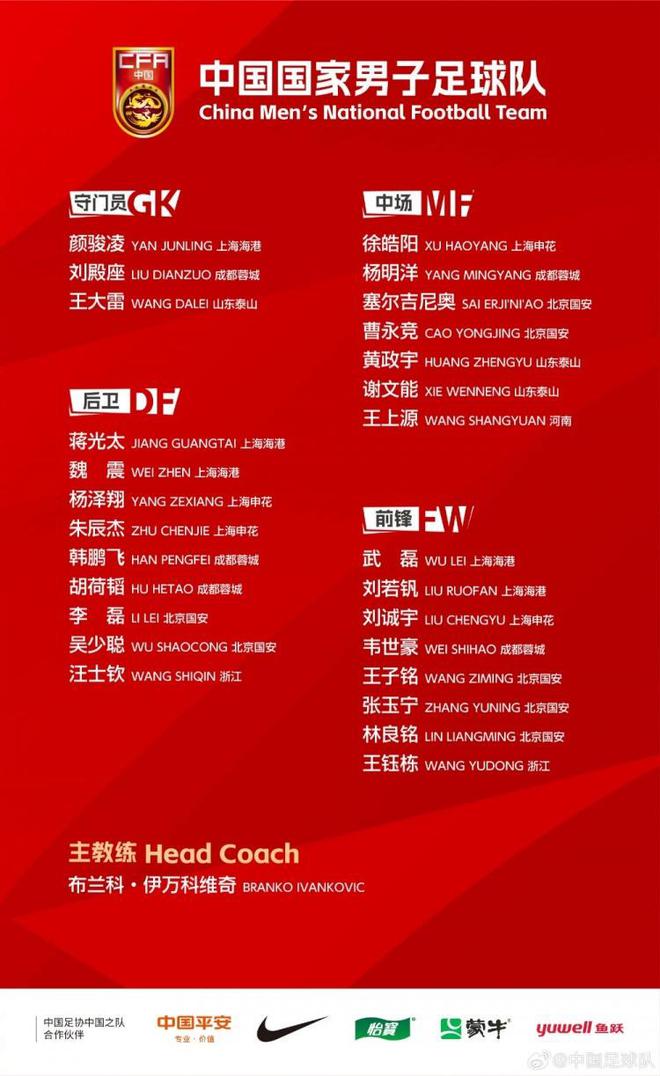 備戰(zhàn)18強(qiáng)賽生死戰(zhàn)，武磊回歸新一期國(guó)足，入籍楊明洋在列