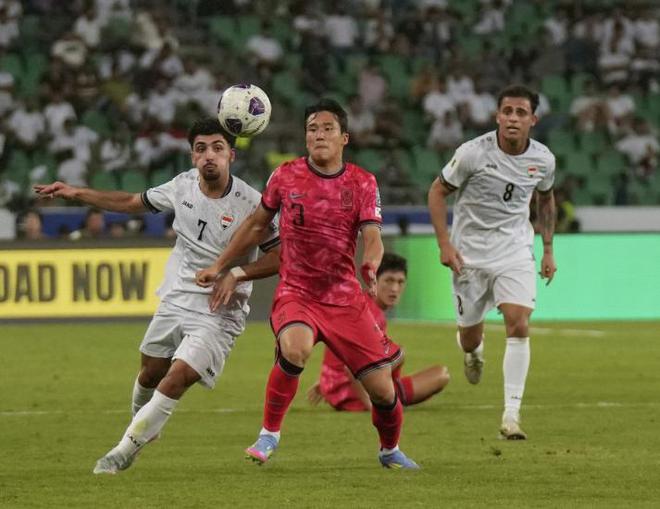 孙兴慜缺战，韩国2-0伊拉克，连续11次挺进世界杯，韩媒嘲讽国足