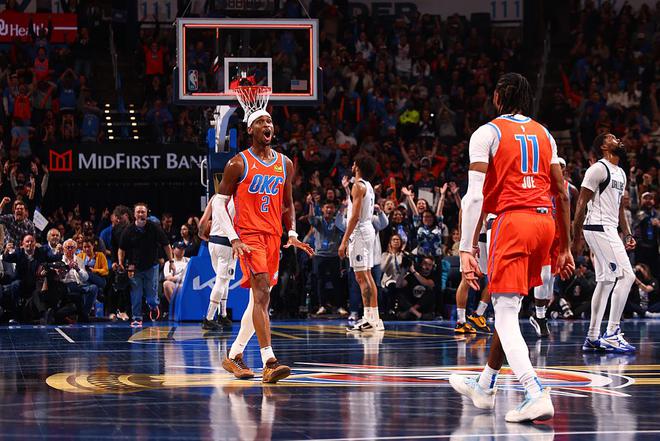 NBA杯-雷霆灭独行侠进四强 东契奇15投得16+11亚历山大39分
