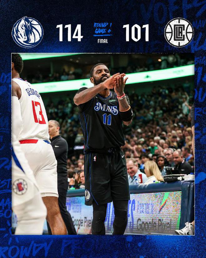 獨行俠4-2快船晉級 歐文超神30分喬治18+11哈登16+13