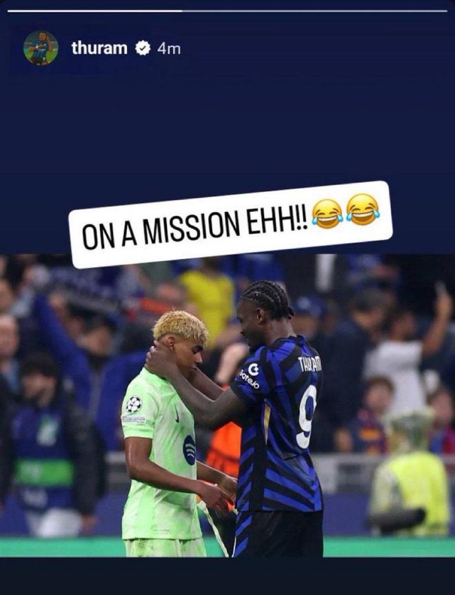 小圖拉姆刪除嘲諷亞馬爾動(dòng)態(tài)，隨后重發(fā)擁抱亞馬爾視頻