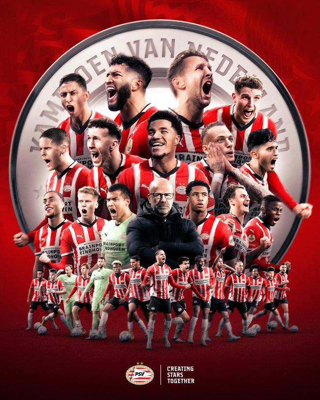 荷甲大結(jié)局：埃因霍溫末輪1分優(yōu)勢奪冠，與阿賈克斯攜手進(jìn)歐冠