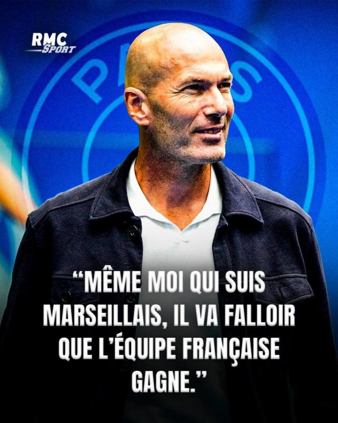 齊達(dá)內(nèi)支持巴黎奪歐冠：我這個(gè)馬賽人都這么認(rèn)為，法國球隊(duì)必須贏