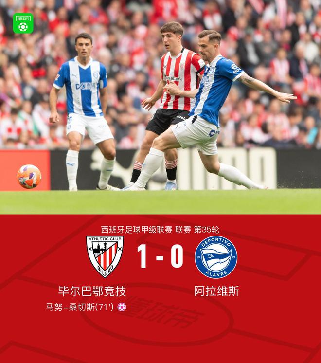 畢包1-0阿拉維斯，馬努-桑切斯烏龍