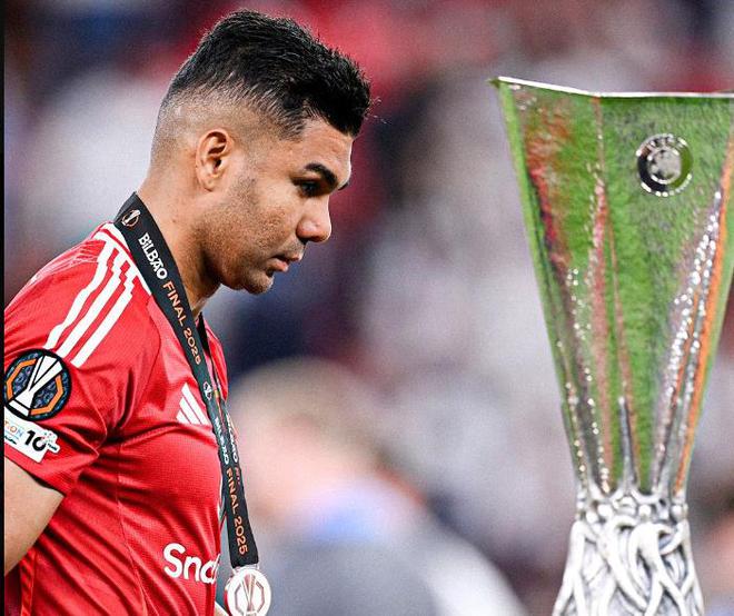 卡塞米羅此前在皇馬7次歐戰(zhàn)決賽全勝，在曼聯(lián)第一次參賽就輸了