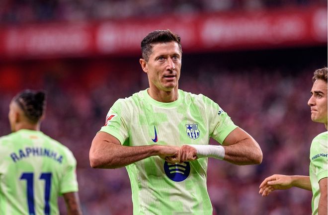 萊萬梅開二度，奧爾莫點射！巴薩3-0畢爾巴鄂競技，追平皇馬神跡