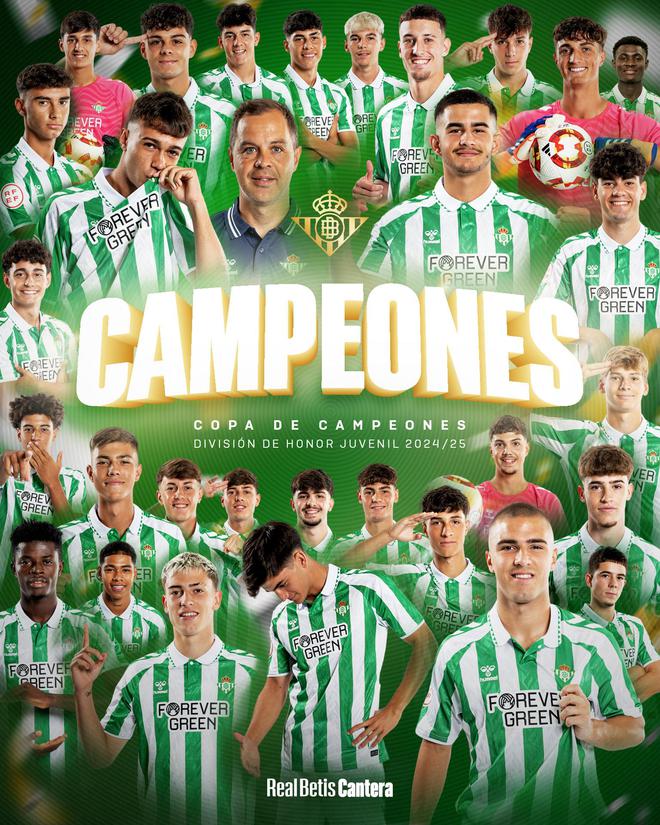 貝蒂斯是冠軍貝蒂斯U19擊敗瓦倫西亞U19獲西班牙青年冠軍杯