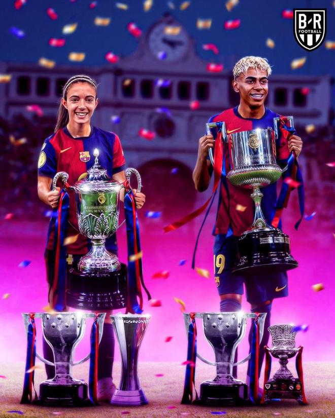 統治力！巴薩男足、女足本賽季都獲得三項國內賽事冠軍