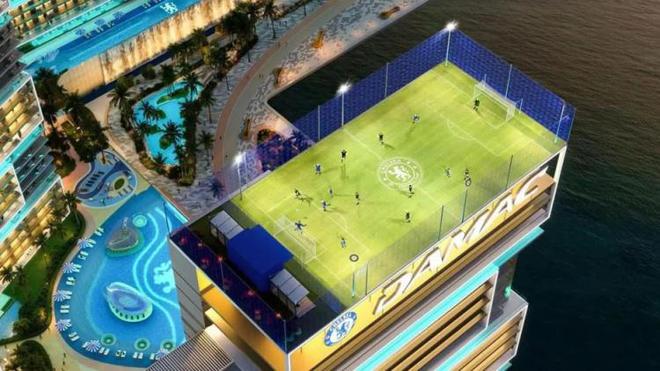 太陽報：切爾西將在迪拜建豪華主題公寓，樓頂有標準足球場