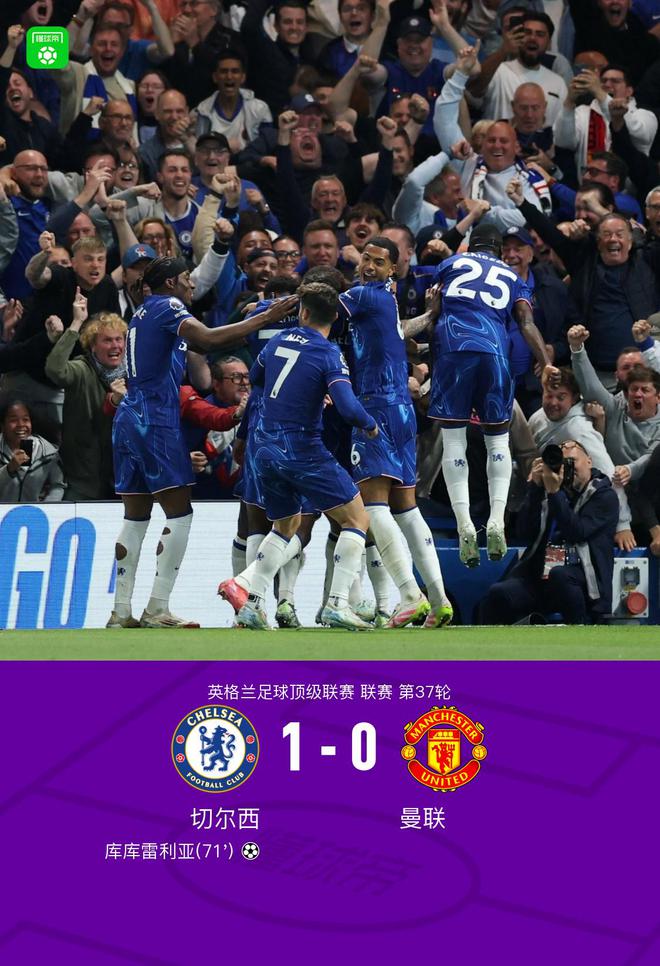 劍南春｜切爾西1-0曼聯(lián)，庫(kù)庫(kù)雷利亞制勝，馬奎爾進(jìn)球被吹