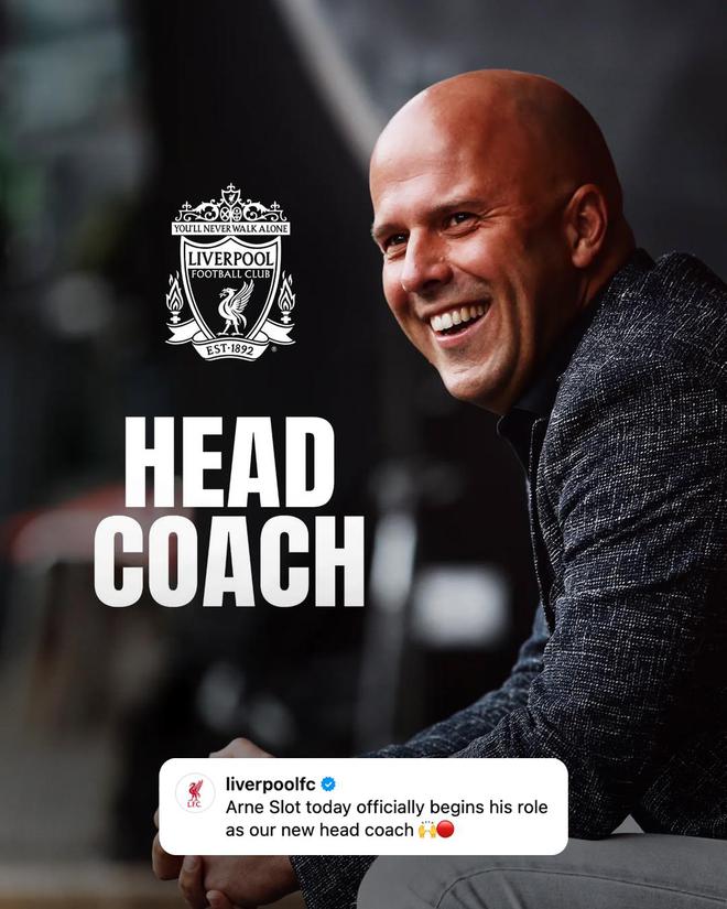 命運的齒輪開始轉動！一年前的今日，利物浦官宣新帥斯洛特