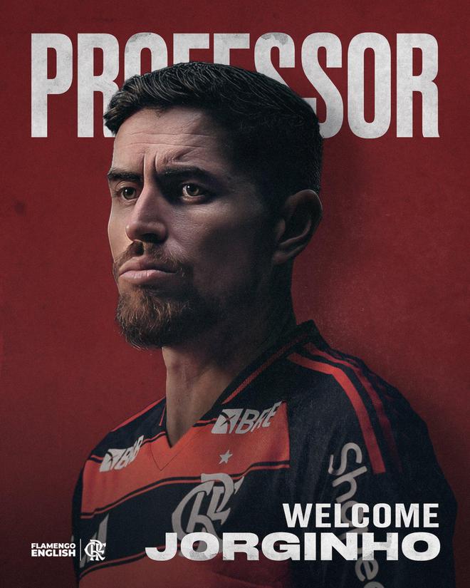 官方：若日尼奧加盟弗拉門(mén)戈，雙方合同至2028年