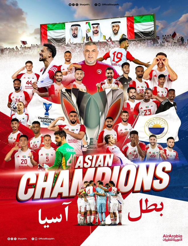 前江蘇隊(duì)主帥奪冠，奧拉羅尤帶領(lǐng)沙迦奪得亞冠二級聯(lián)賽冠軍