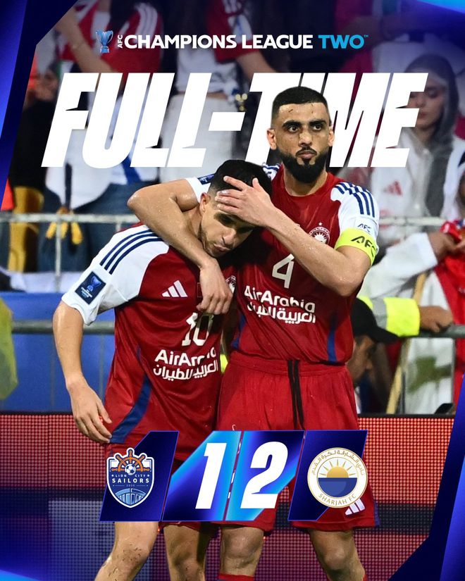 被絕平后反絕殺，沙迦2-1力克獅城水手奪得亞冠二級聯(lián)賽冠軍