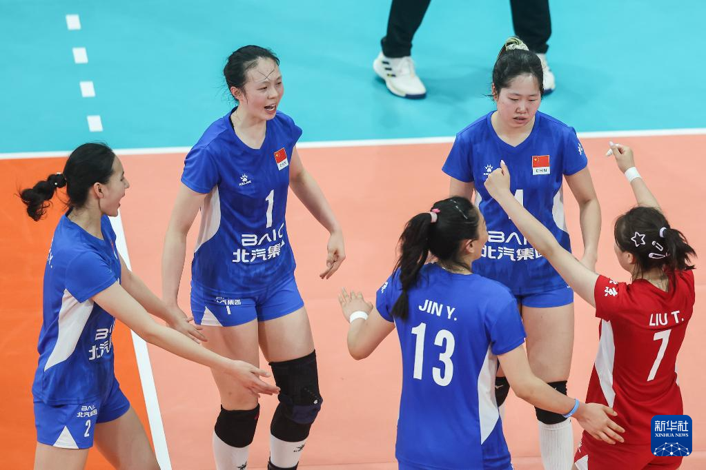 亚洲女排冠军联赛：中国北汽战胜越南平田