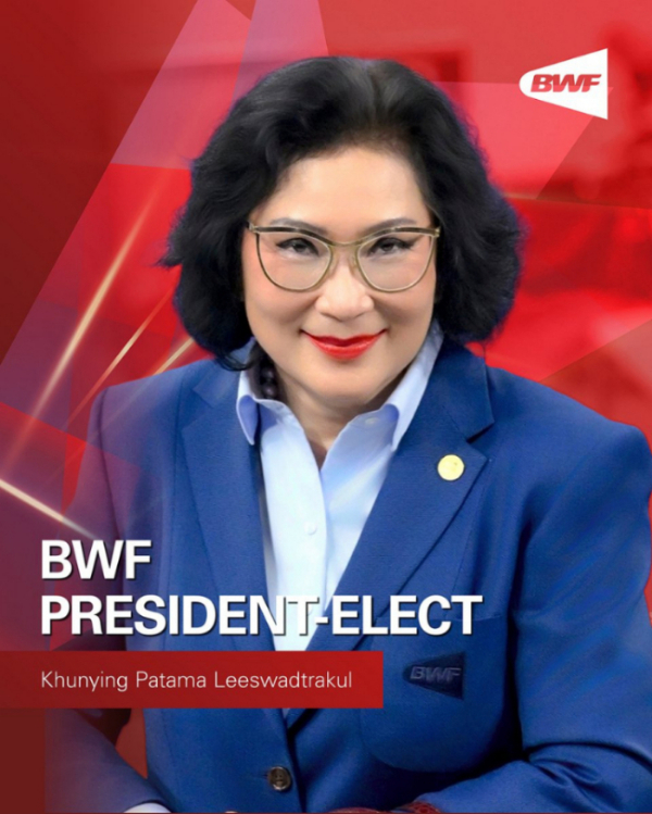巴达玛·利斯瓦达恭当选世界羽联主席 张军任世界羽联理事会理事