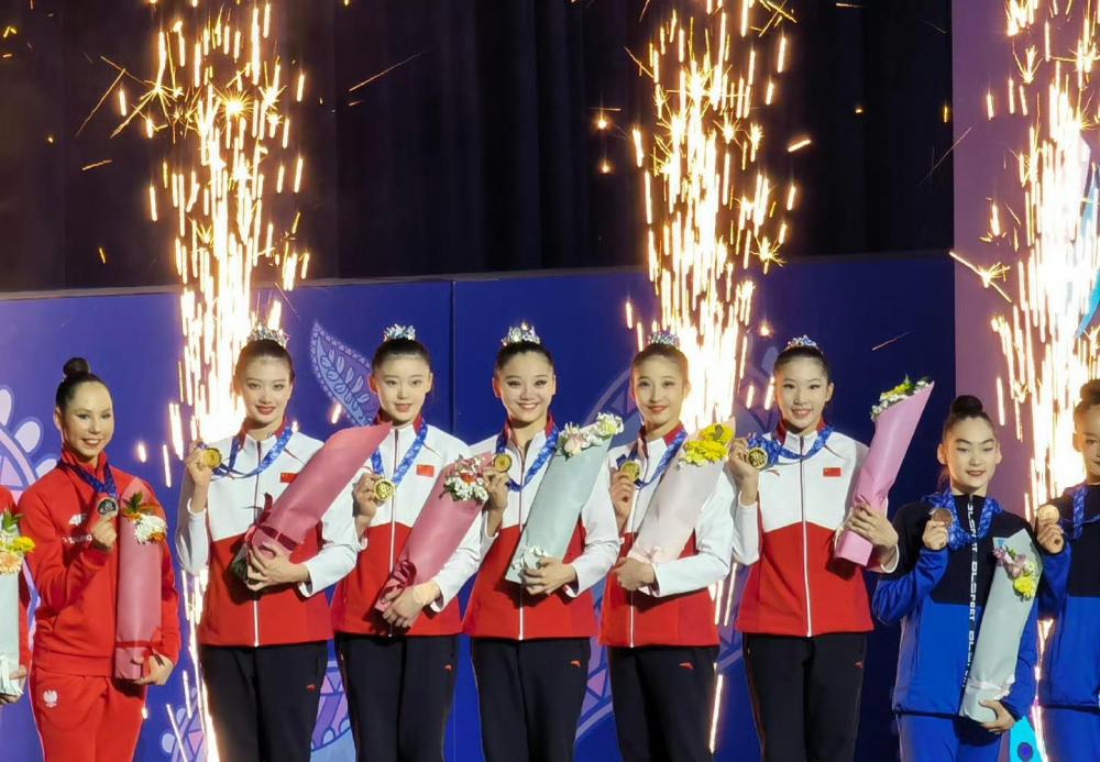 艺术体操世界杯塔什干站：中国队获1金1银1铜