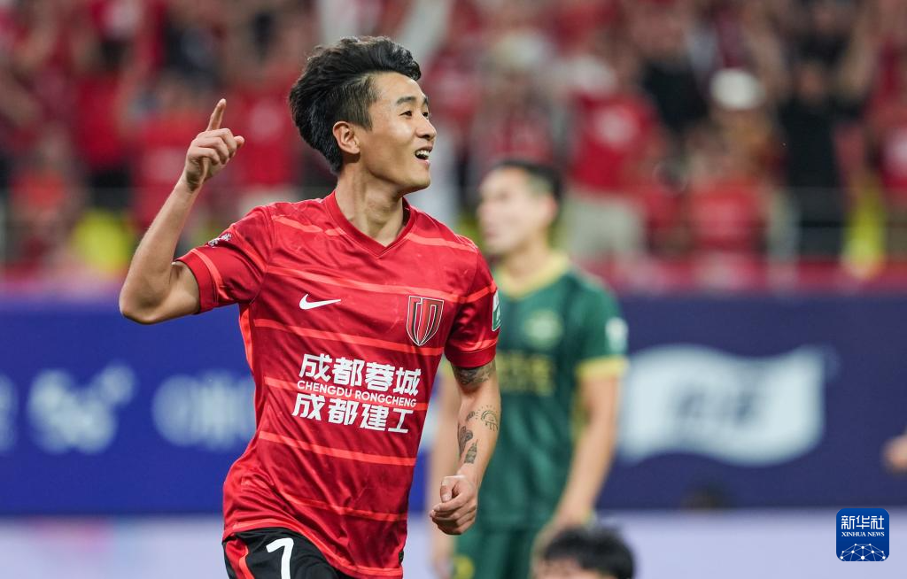中超：成都蓉城胜浙江俱乐部绿城
