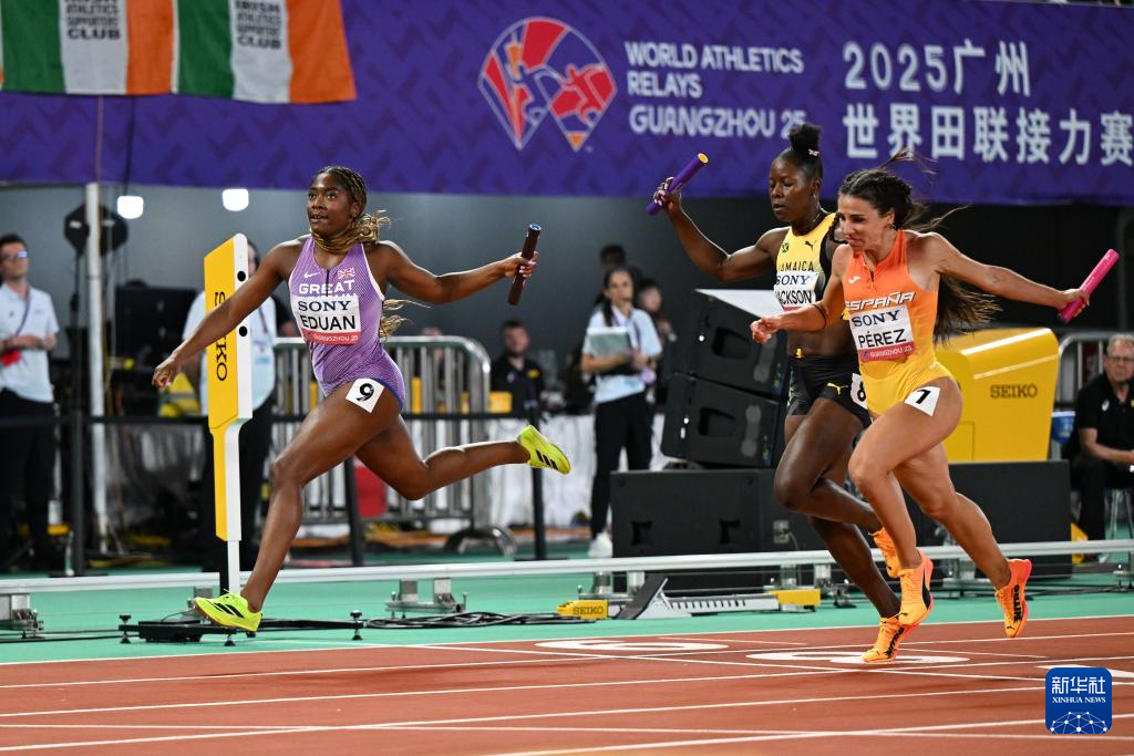 世界接力賽：英國隊獲女子4X100米接力冠軍