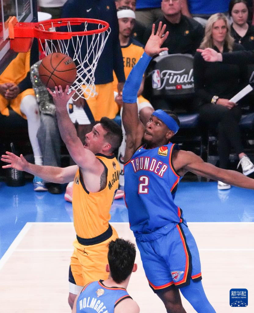 NBA總決賽第二場：雷霆勝步行者
