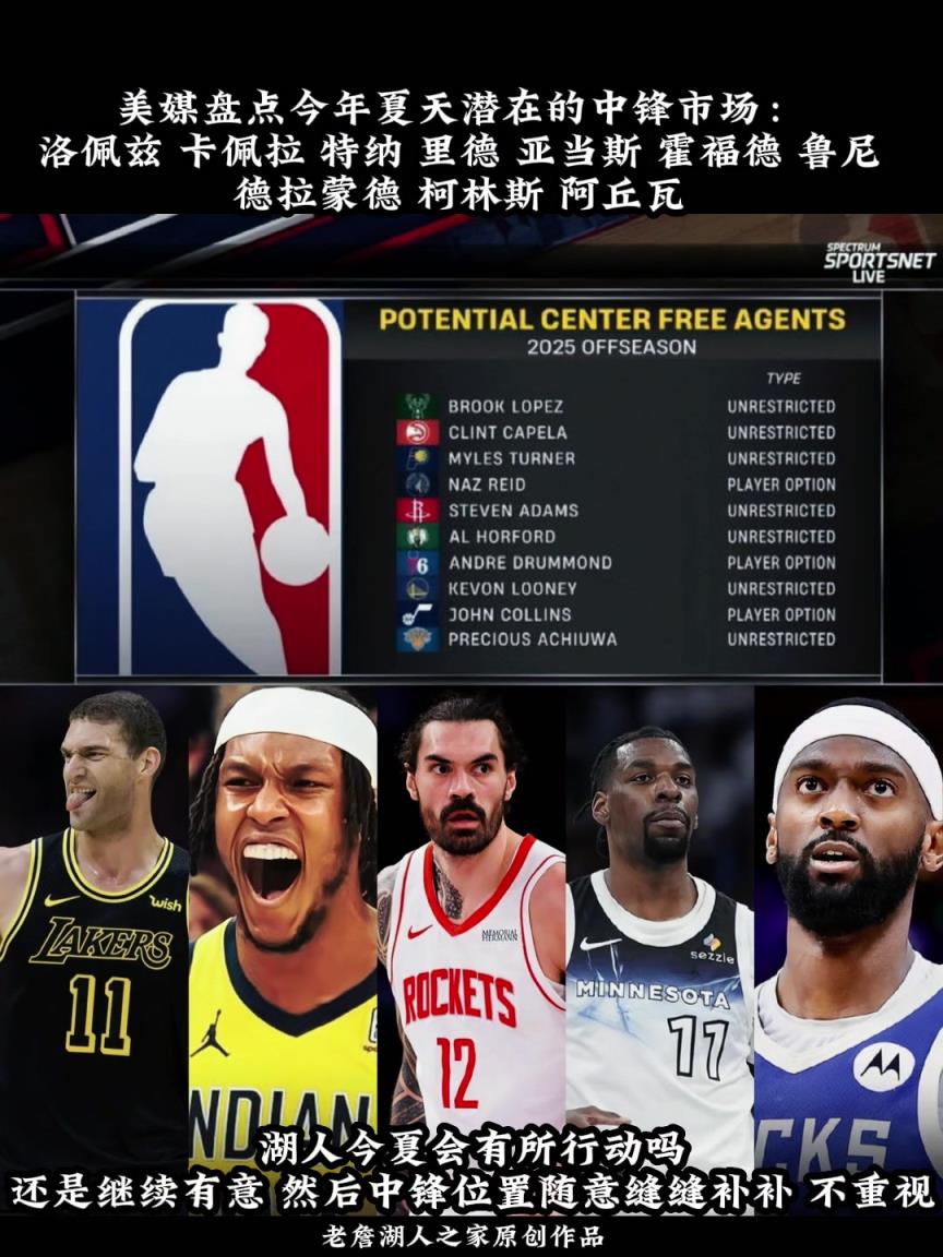 理性討論 休賽期的自由中鋒誰更適合湖人？