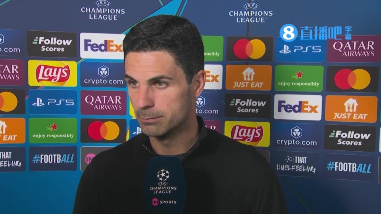 阿爾特塔：20分鐘我們該3-0領先 可惜幸運沒站我們這邊