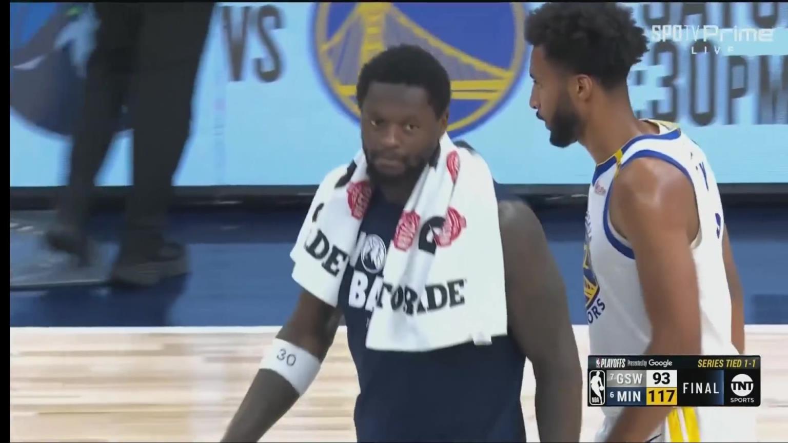 G2森林狼大勝勇士賽后眾生相！森林狼簡單慶祝勇士落寞退出！