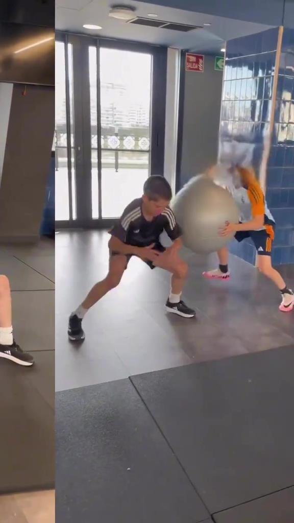 皇馬小球員這訓練強度是真大啊