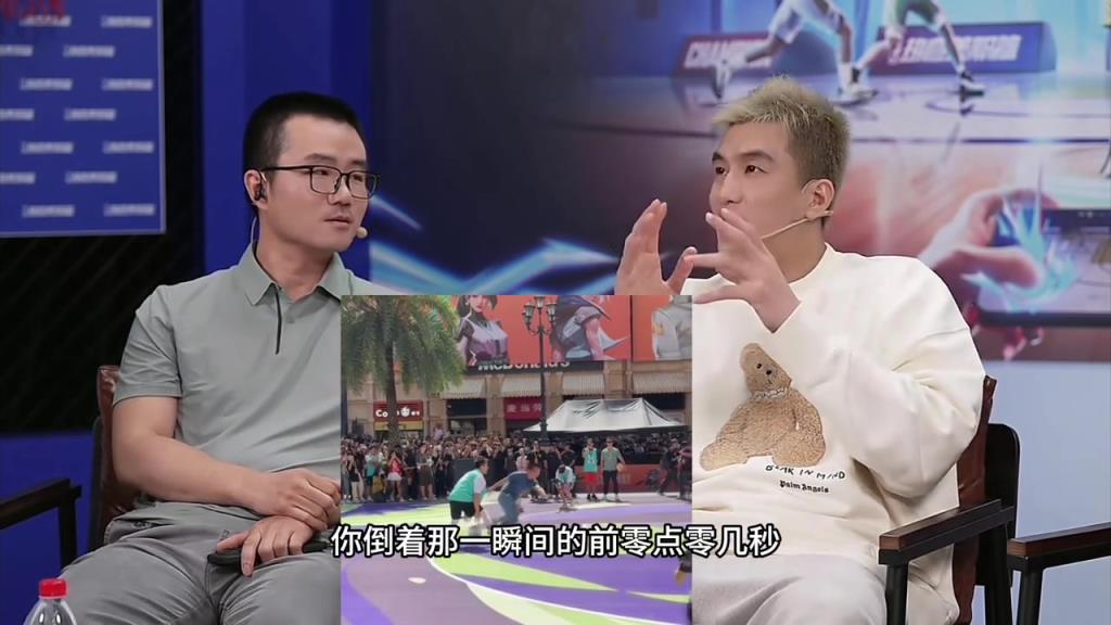 郭艾伦调侃静雨：上次晃倒你那个镜头比博尔特百米冲刺还标准~