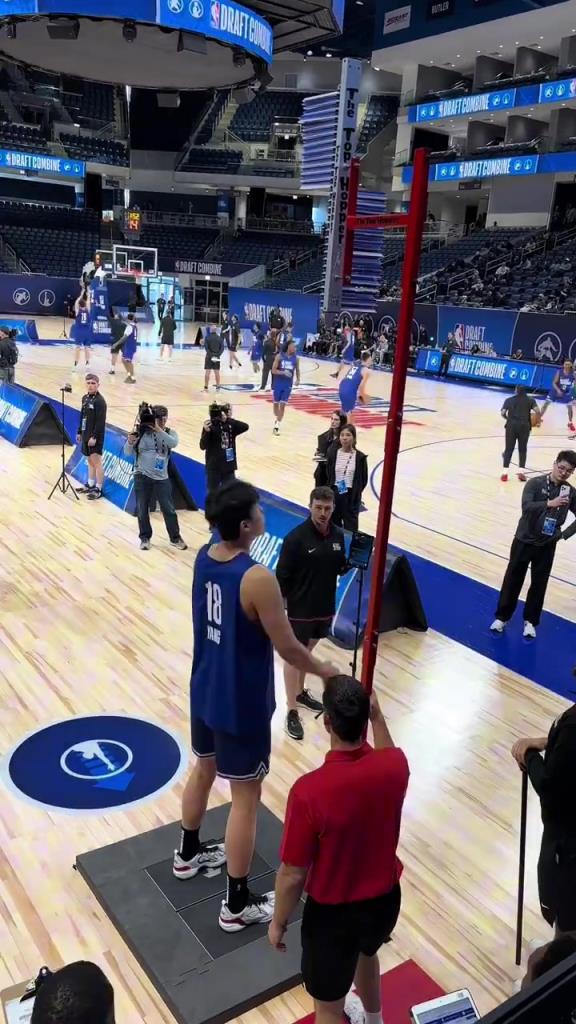 不是我的強項！楊瀚森聯合試訓測試彈跳，確實這高度有點低！