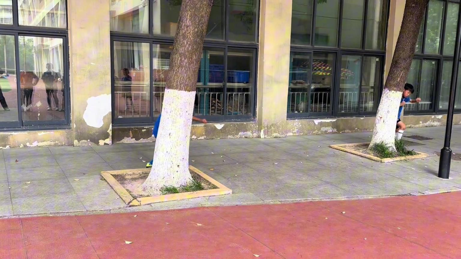 小朋友靠树上练对抗，这有用吗？