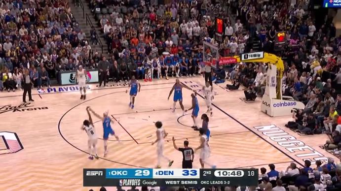 永遠充滿激情活力！沃特森三分三不沾，威少直接將其化為空接上籃