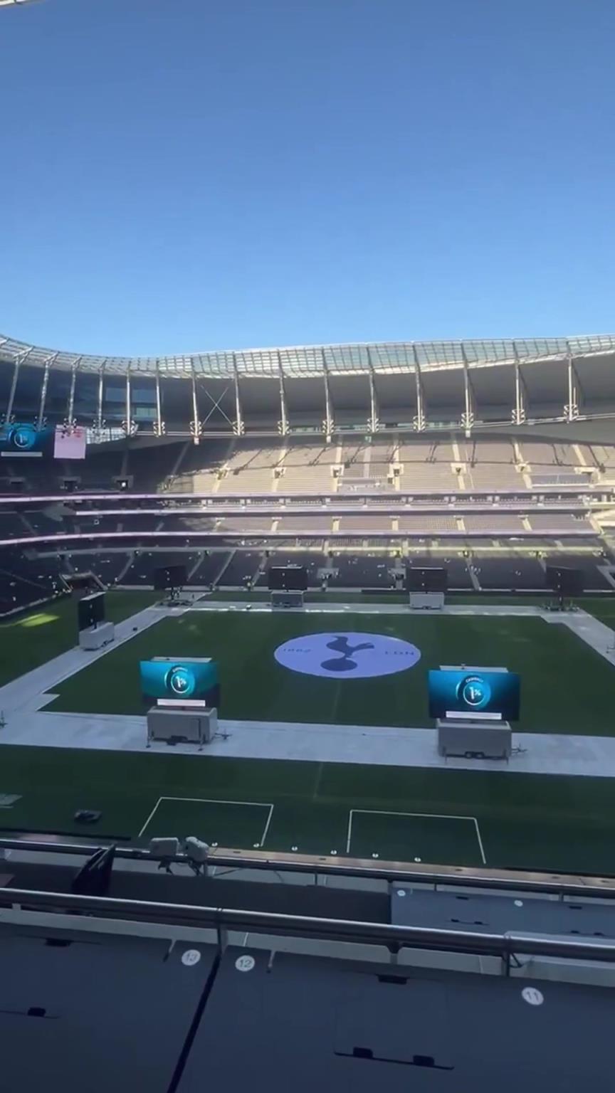 主場直播！熱刺隊正在其主場舉辦歐聯杯決賽的放映會