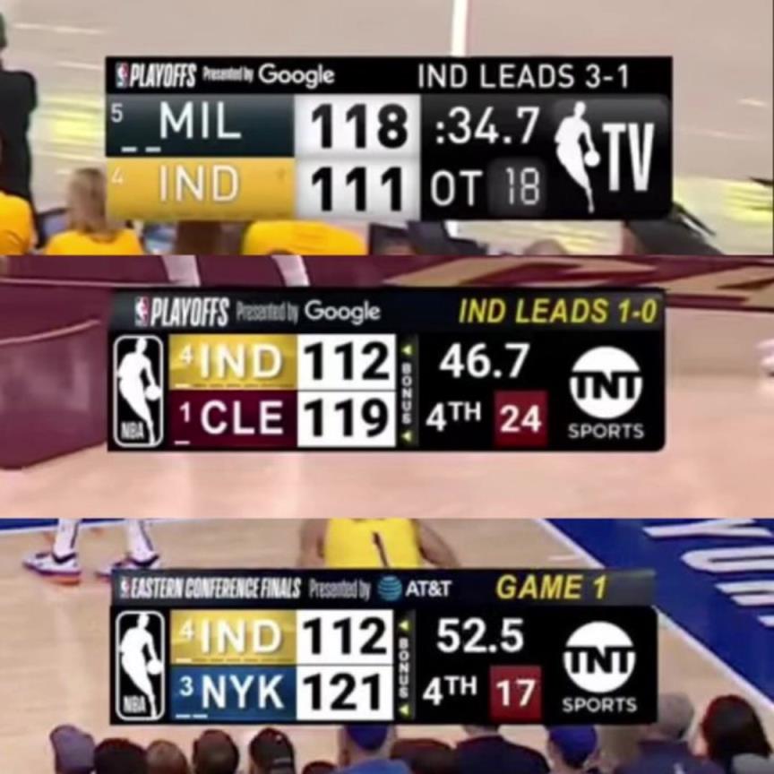 戰(zhàn)績(jī)可查!步行者今年季后賽已經(jīng)多次關(guān)鍵時(shí)刻逆轉(zhuǎn)