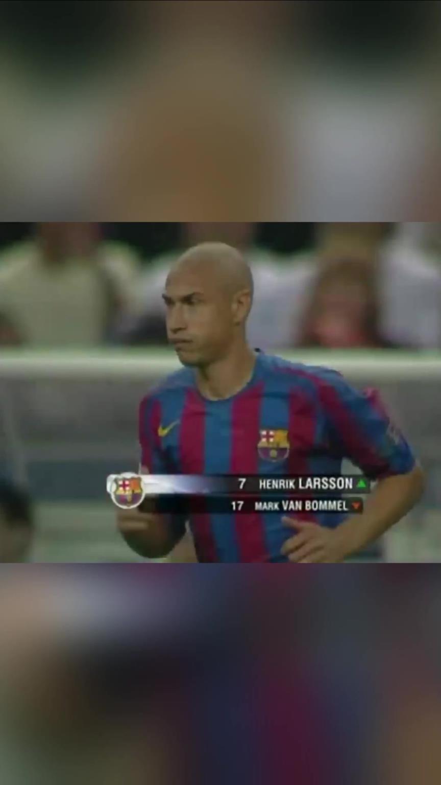 06年歐冠決賽，拉爾森替補登場送出兩次助攻！助攻巴薩奪歐冠！