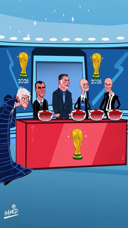 梗太密了！外網(wǎng)動畫惡搞：世界杯抽簽，安帥的噩夢！